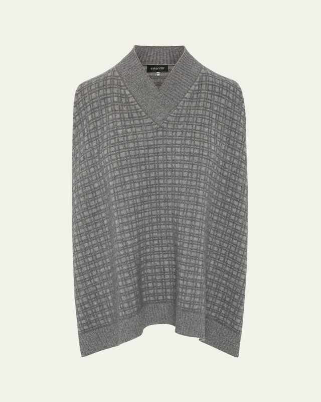 Sleeveless A-Line Crossover V-Neck Sweater (Mid Plus Length)